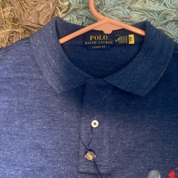 NWT MEN’S BLUE CLASSIC FIT POLO RALPH LAUREN SHIRT - Picture 5 of 8